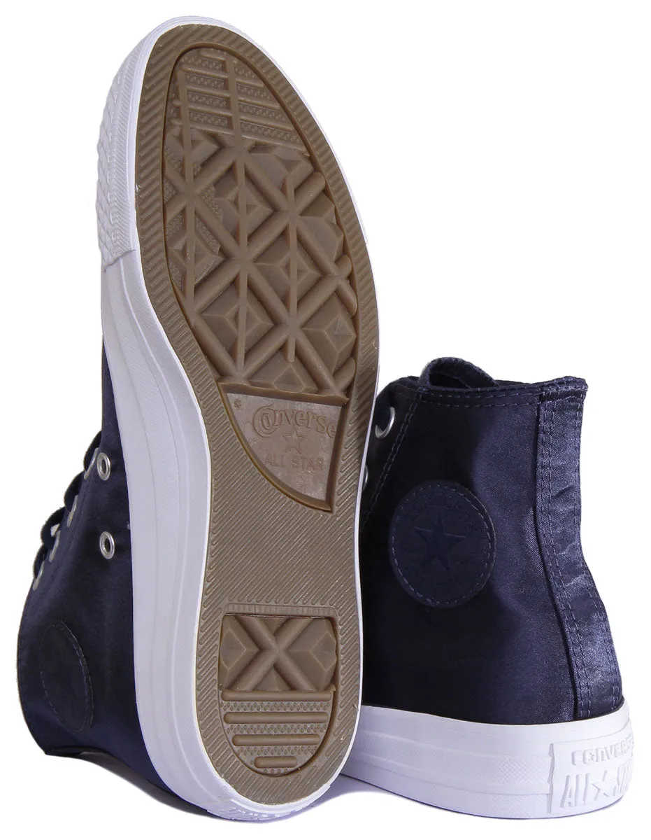 Converse 557941C CT All Star High Top Trainer In Navy For Women