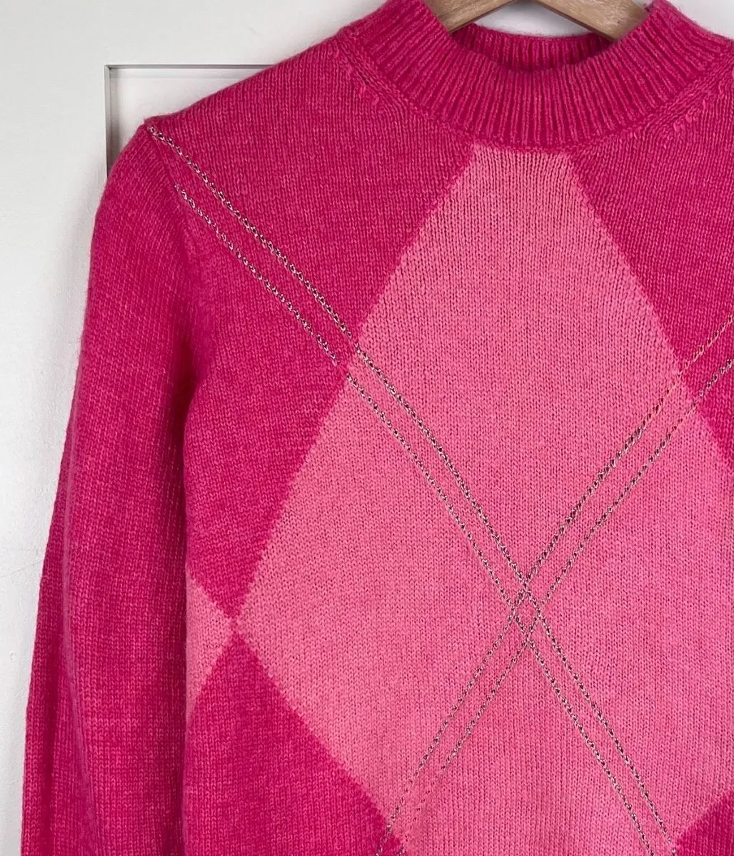 Coral Diamond Argyle Jumper