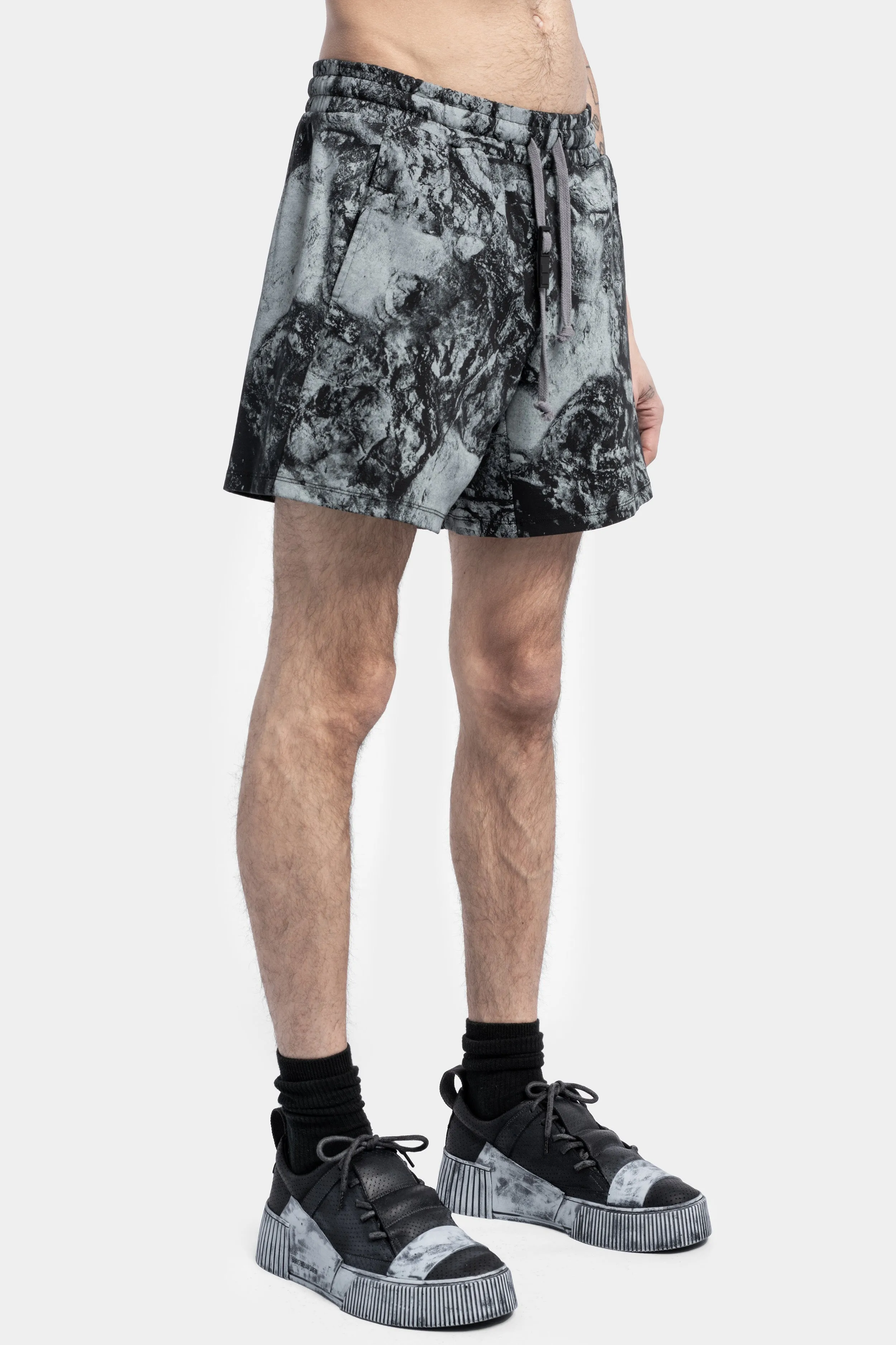 Cotton Boxer Shorts, Rock Pool Print