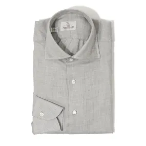 Cotton/Cashmere Spread Collar Shirt