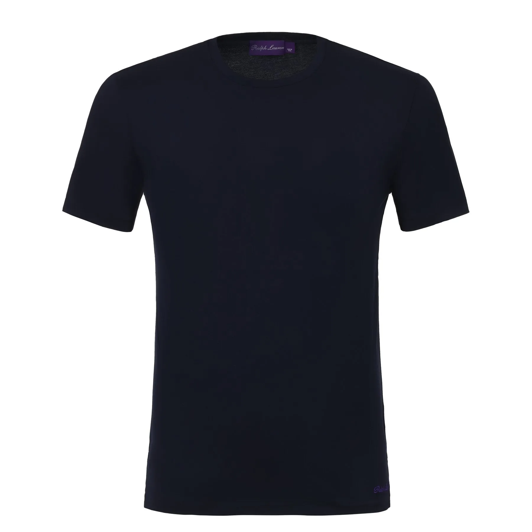 Crewneck Pima Cotton T-Shirt in  Classic Navy