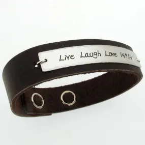 Custom Engraved Fathers Bracelet