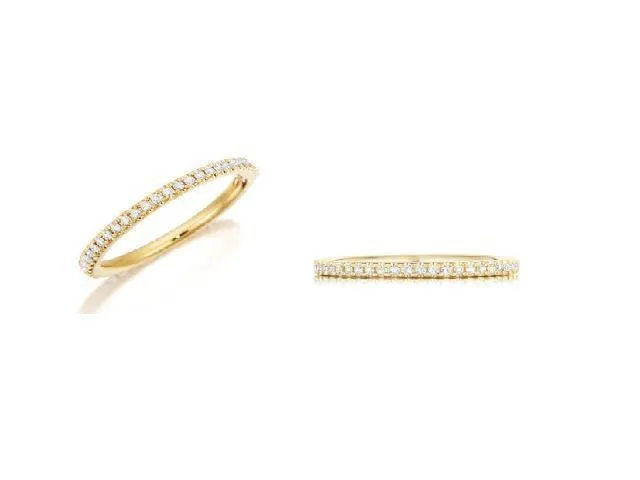 Diamond Eternity Band in Yellow Gold