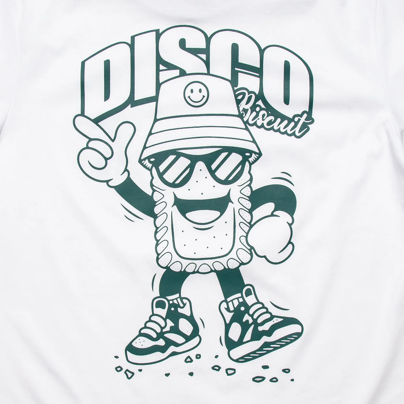 Discoff Biscuit Back Print - Tshirt - White