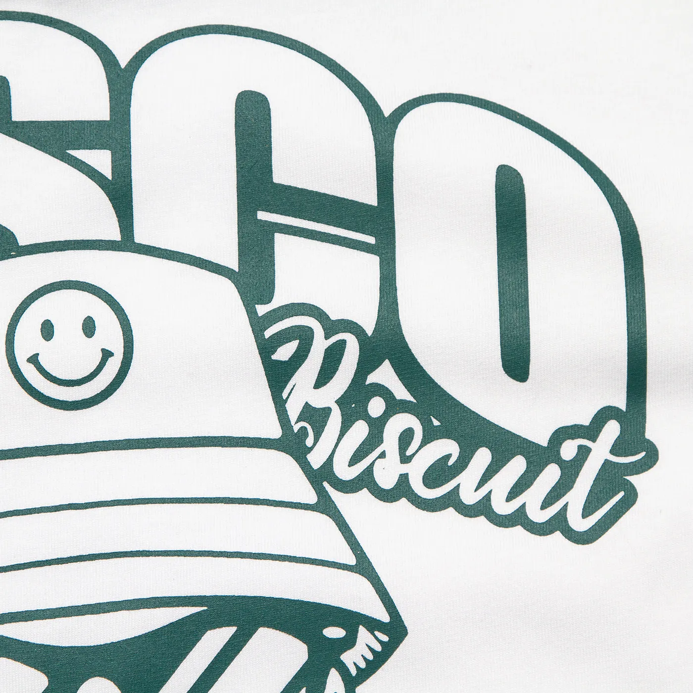 Discoff Biscuit Back Print - Tshirt - White