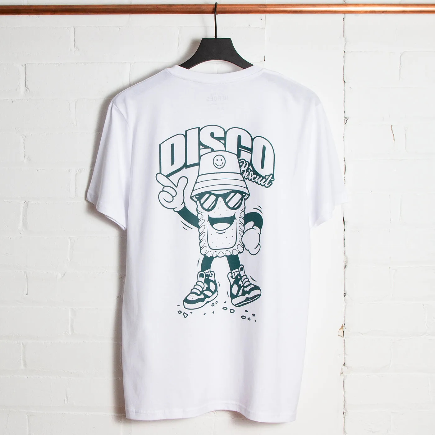 Discoff Biscuit Back Print - Tshirt - White