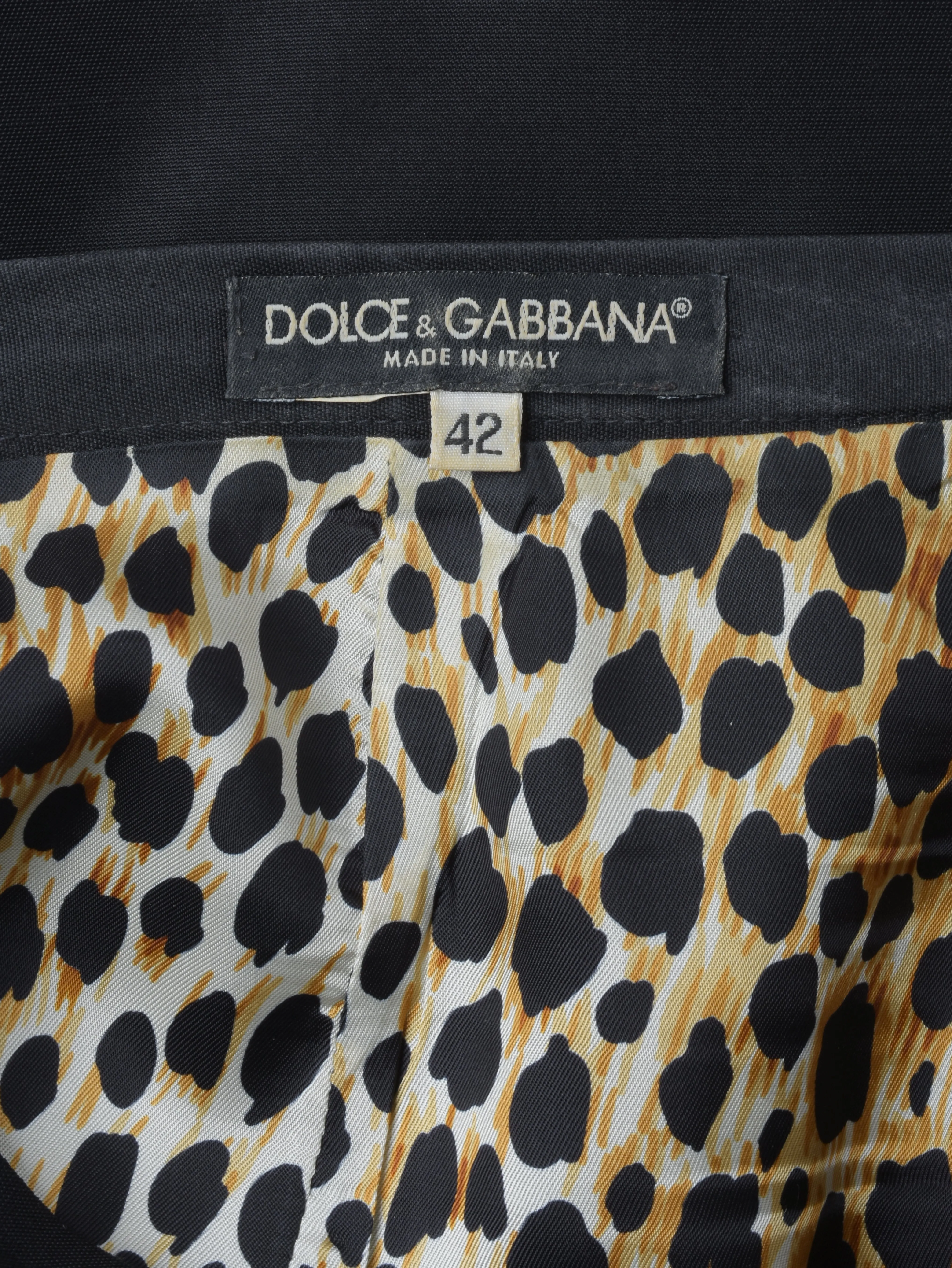 Dolce & Gabbana Black Midi Skirt