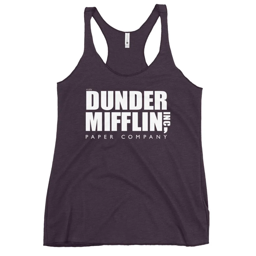 Dunder Mifflin Logo Women's Racerback Tank