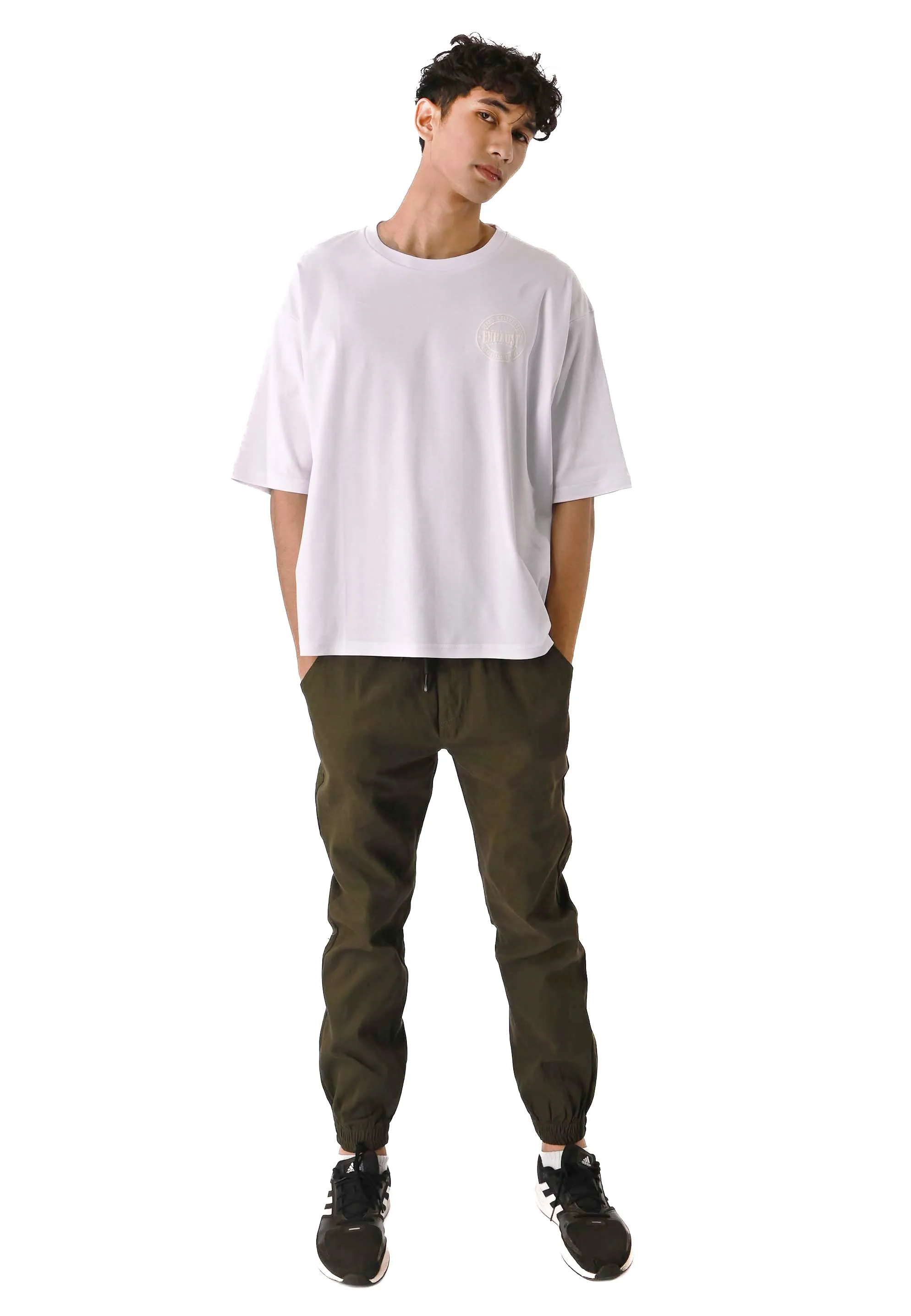 EXHAUST ROUND NECK T SHIRT [OVERSIZE] 1309