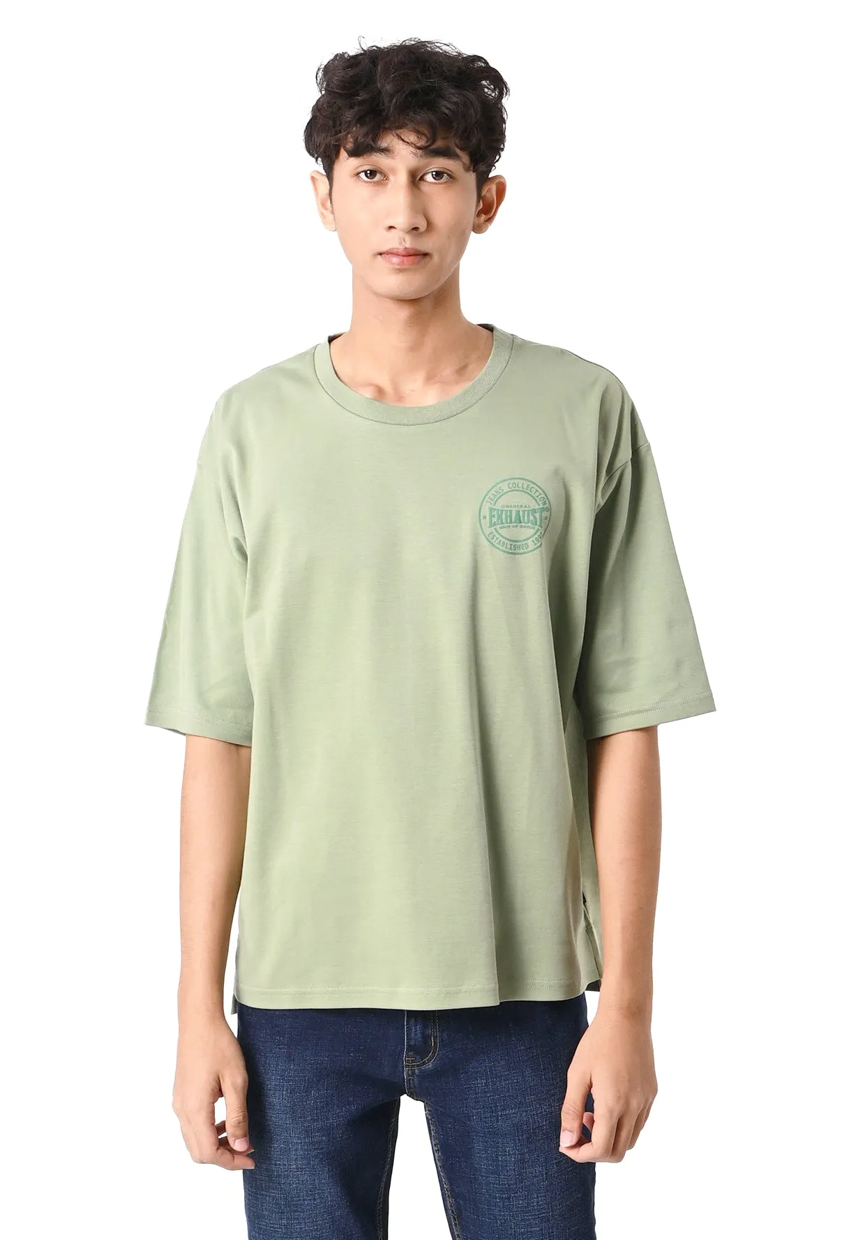 EXHAUST ROUND NECK T SHIRT [OVERSIZE] 1309