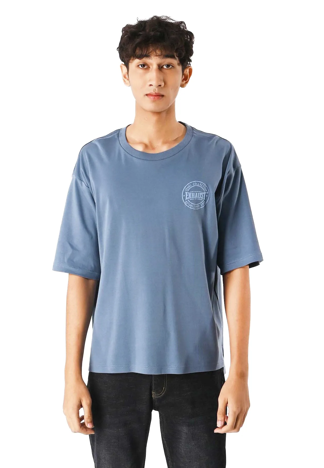 EXHAUST ROUND NECK T SHIRT [OVERSIZE] 1309