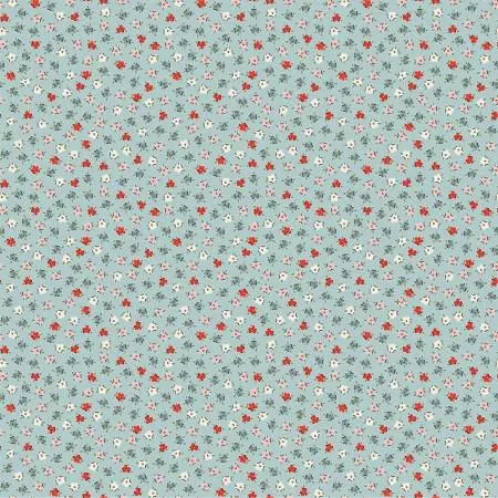 Fabric DELIGHTFUL BLUE by Elea Lutz from the My Favorite Things Collection for Poppie Cotton, # FT23720