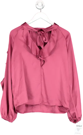 f&f tesco Pink Ruffle Blouse UK 12