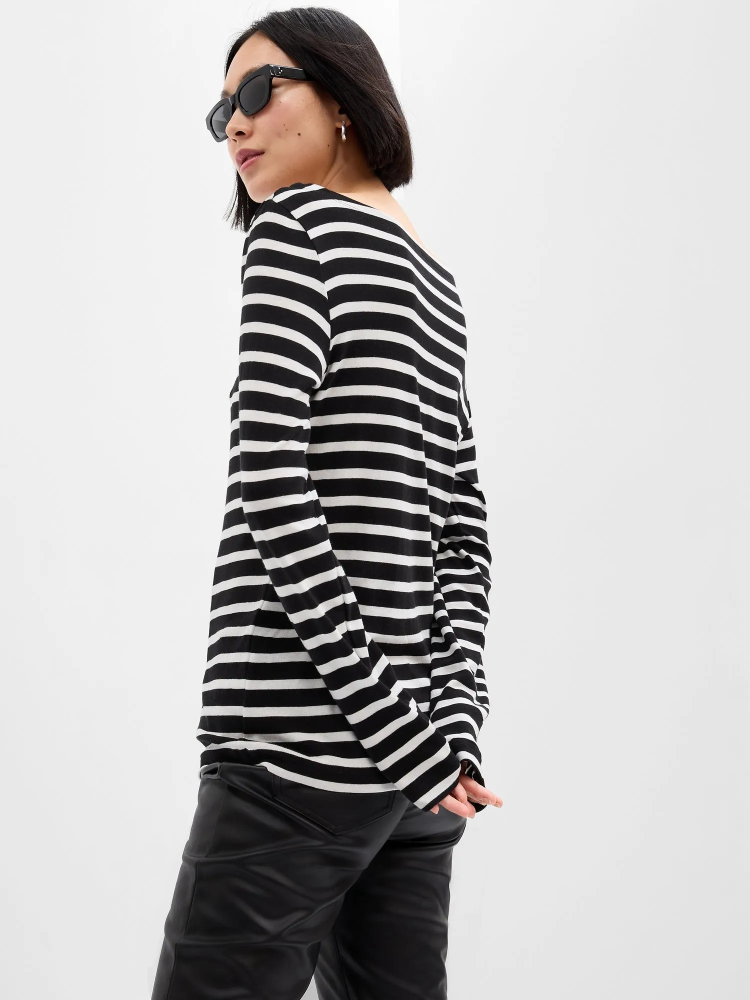 Favorite Stripe Boatneck T-Shirt