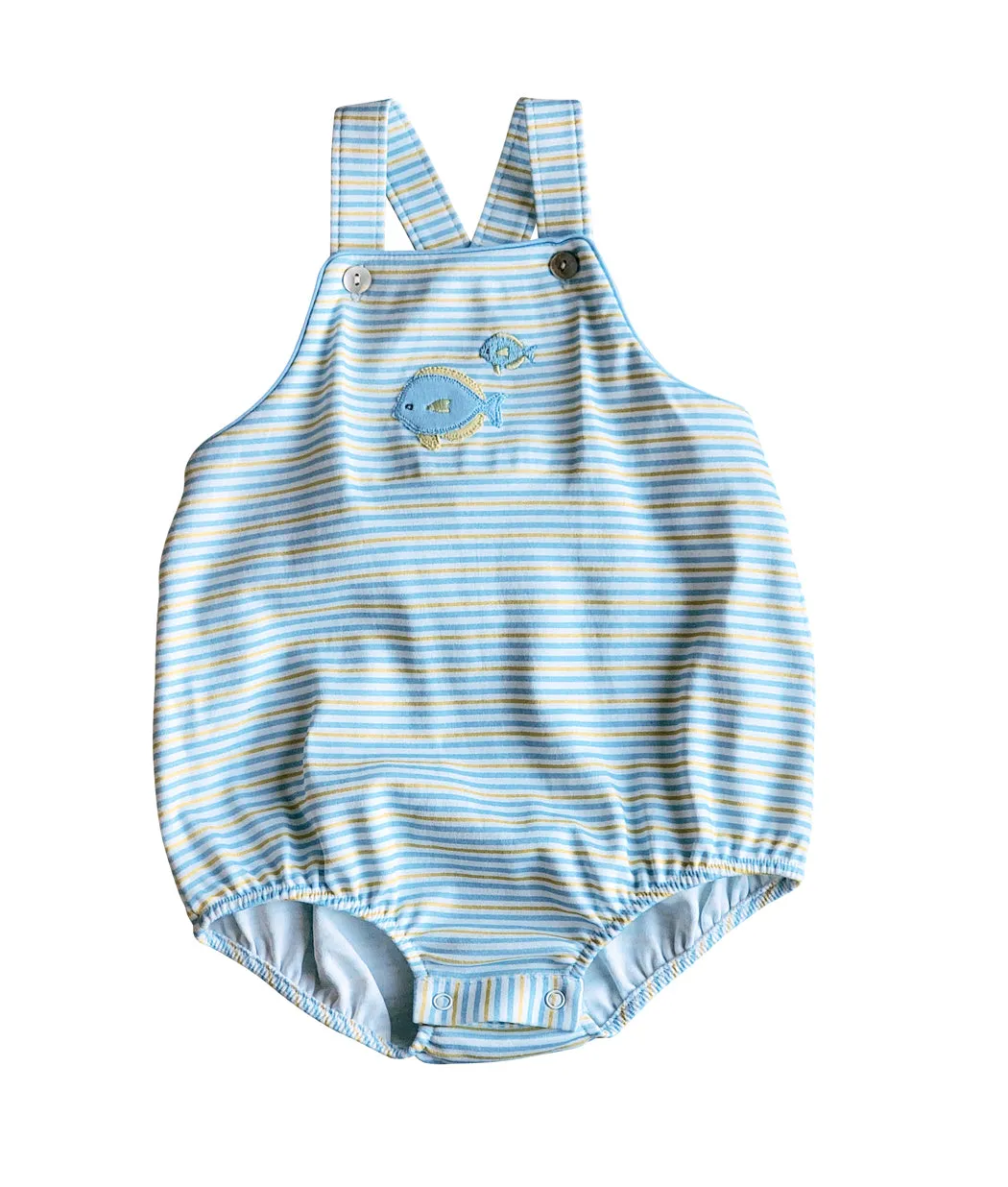 Fish Baby Boy Sun suit Pima Cotton