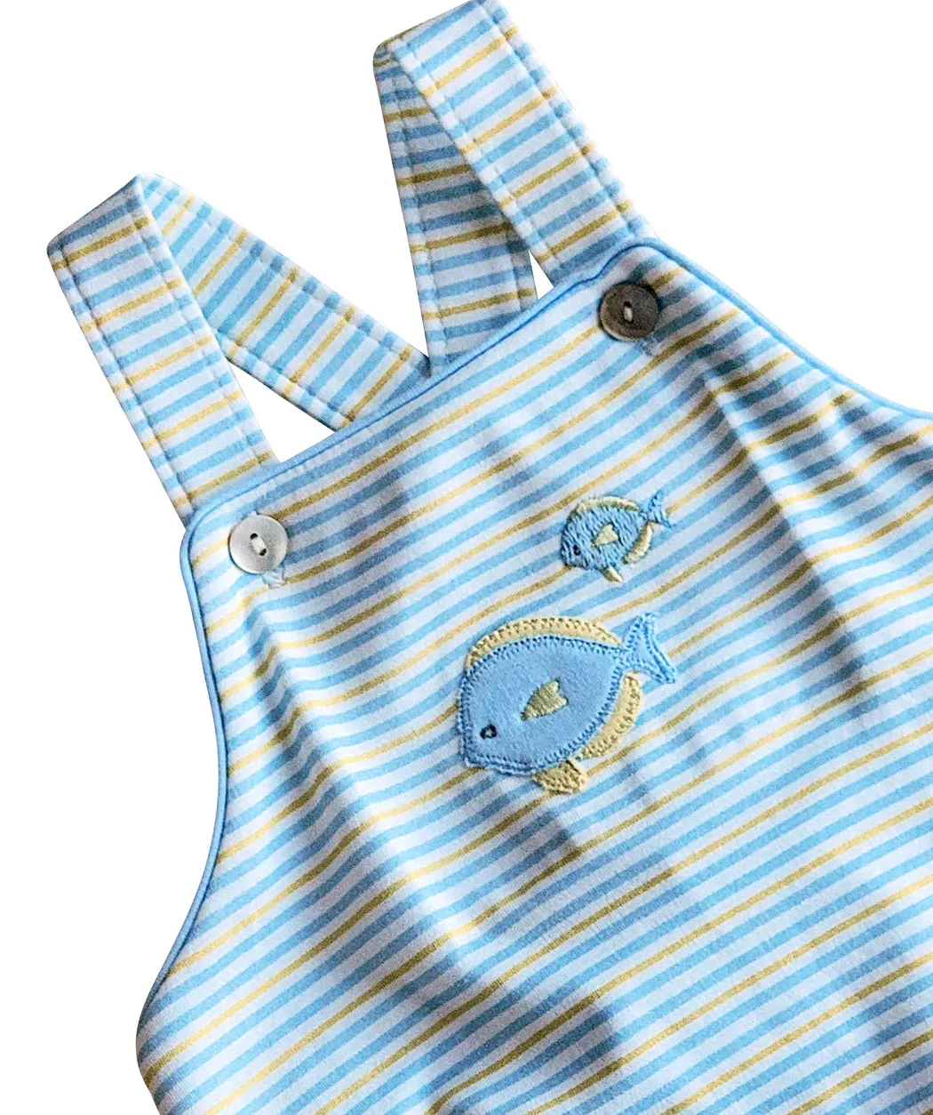 Fish Baby Boy Sun suit Pima Cotton