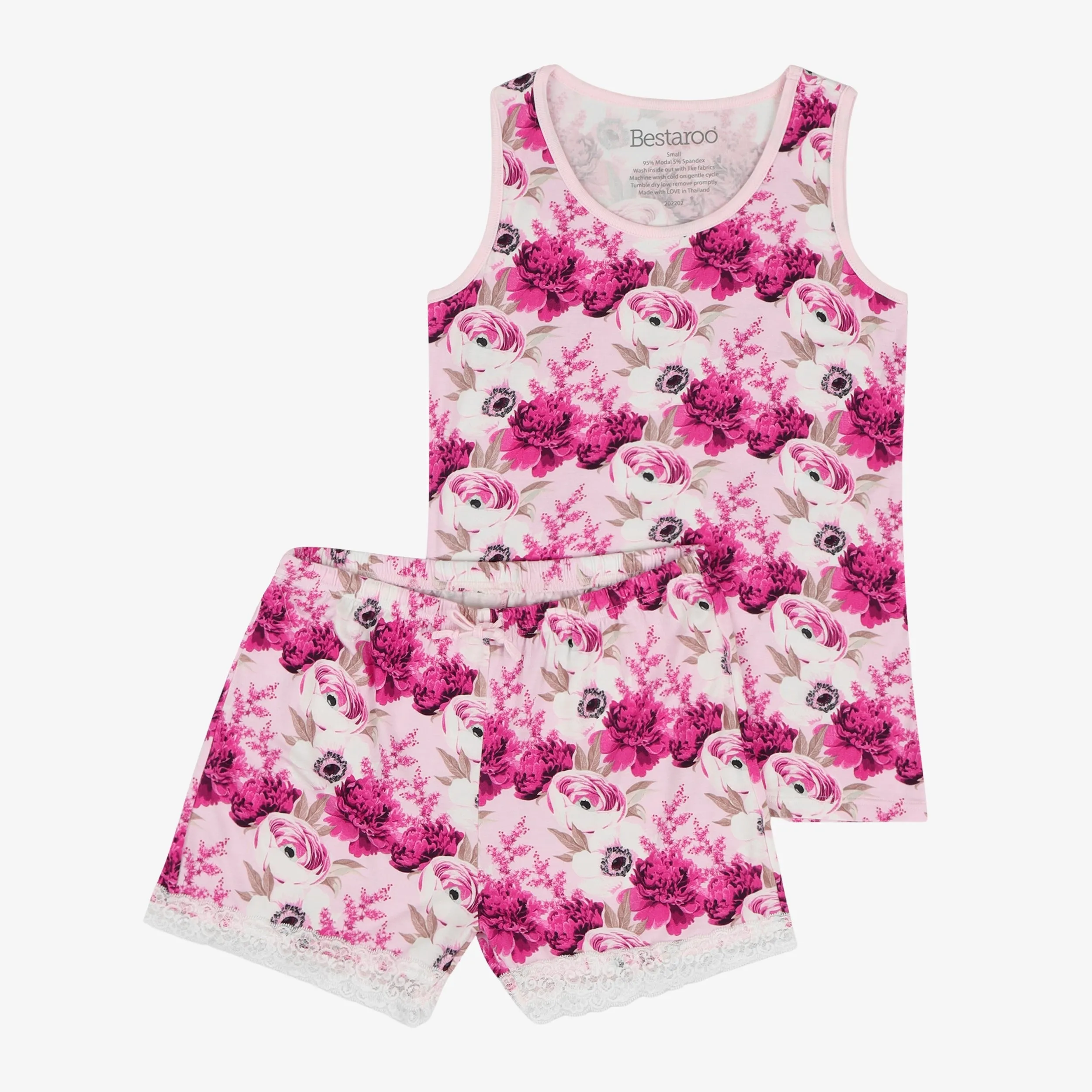 Floral Magenta Women's Short Loungewear