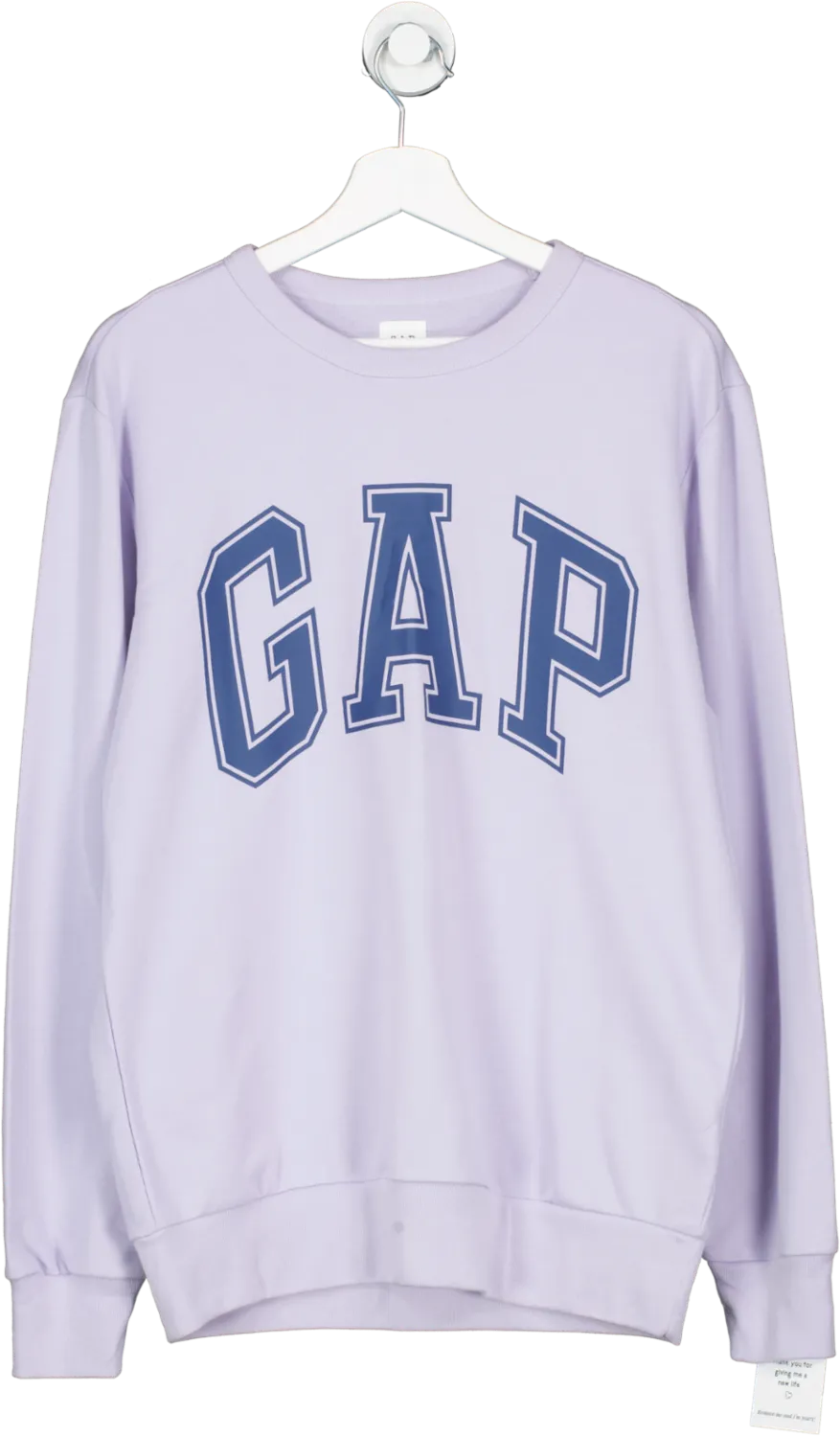 GAP Purple Lightweight Crewneck Slogan Jumper UK S