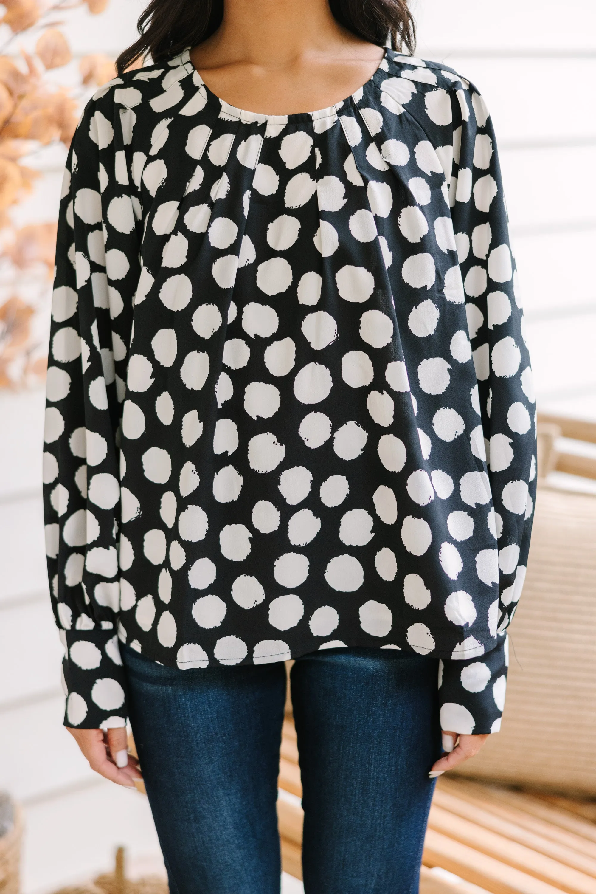 Get Together Black Polka Dot Blouse