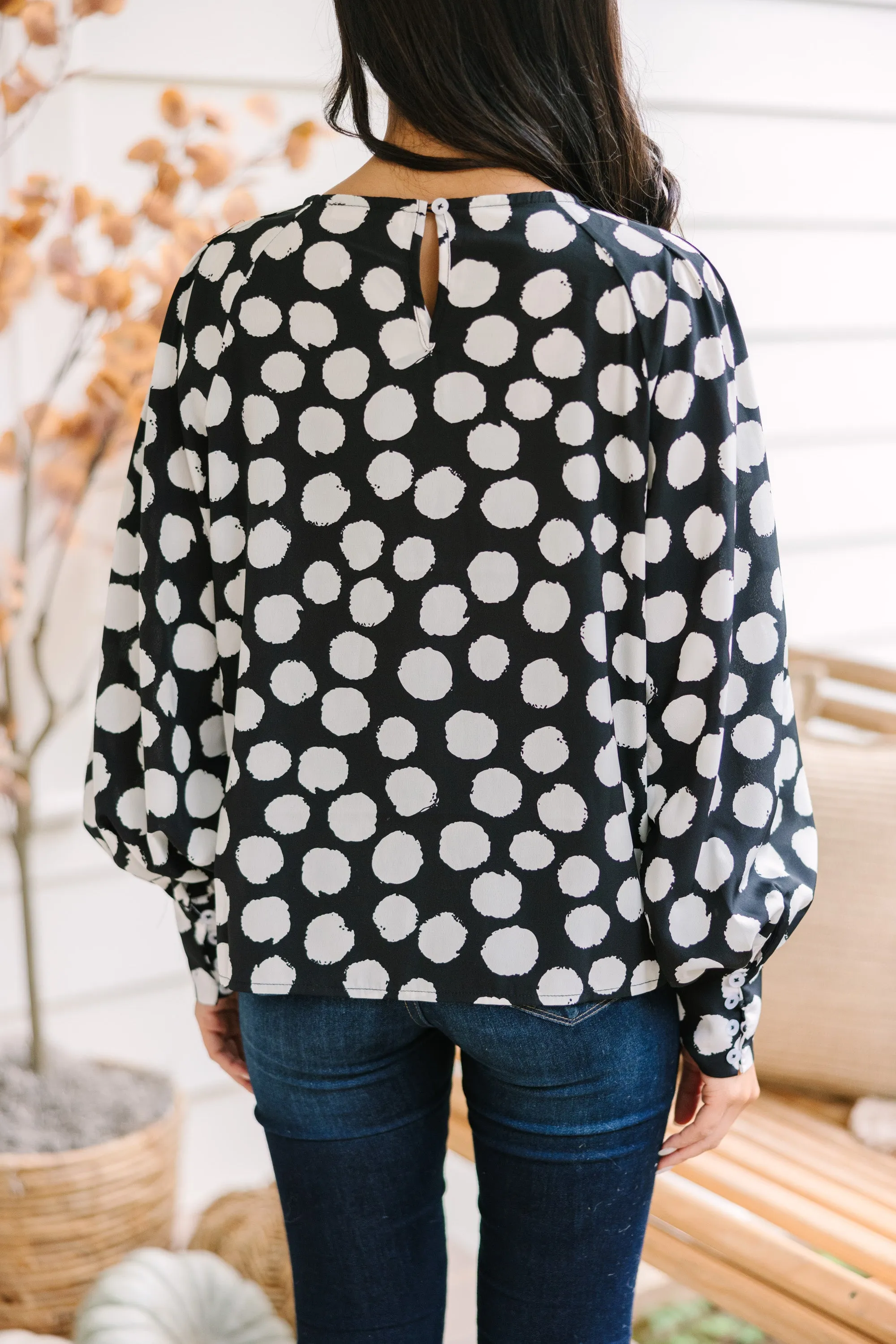 Get Together Black Polka Dot Blouse