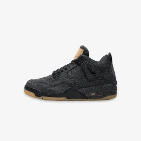 (GS) Air Jordan 4 Retro Levi's NRG 'Black Denim' (Levi's Tag) (2018) AQ9103-001