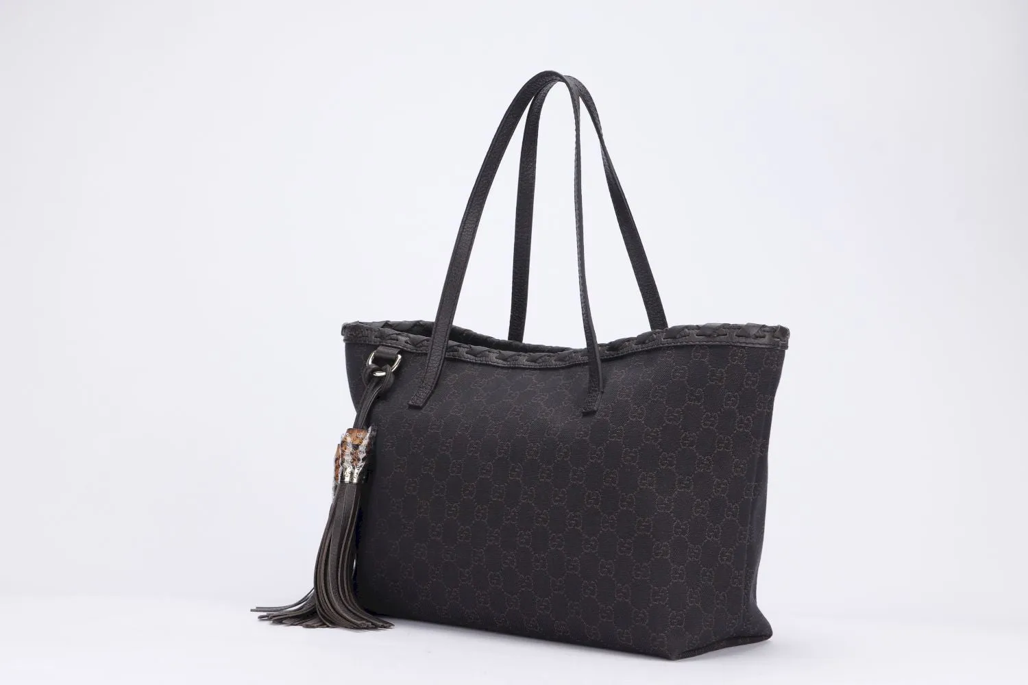 Gucci Tote Bag, Dark Color Monogram