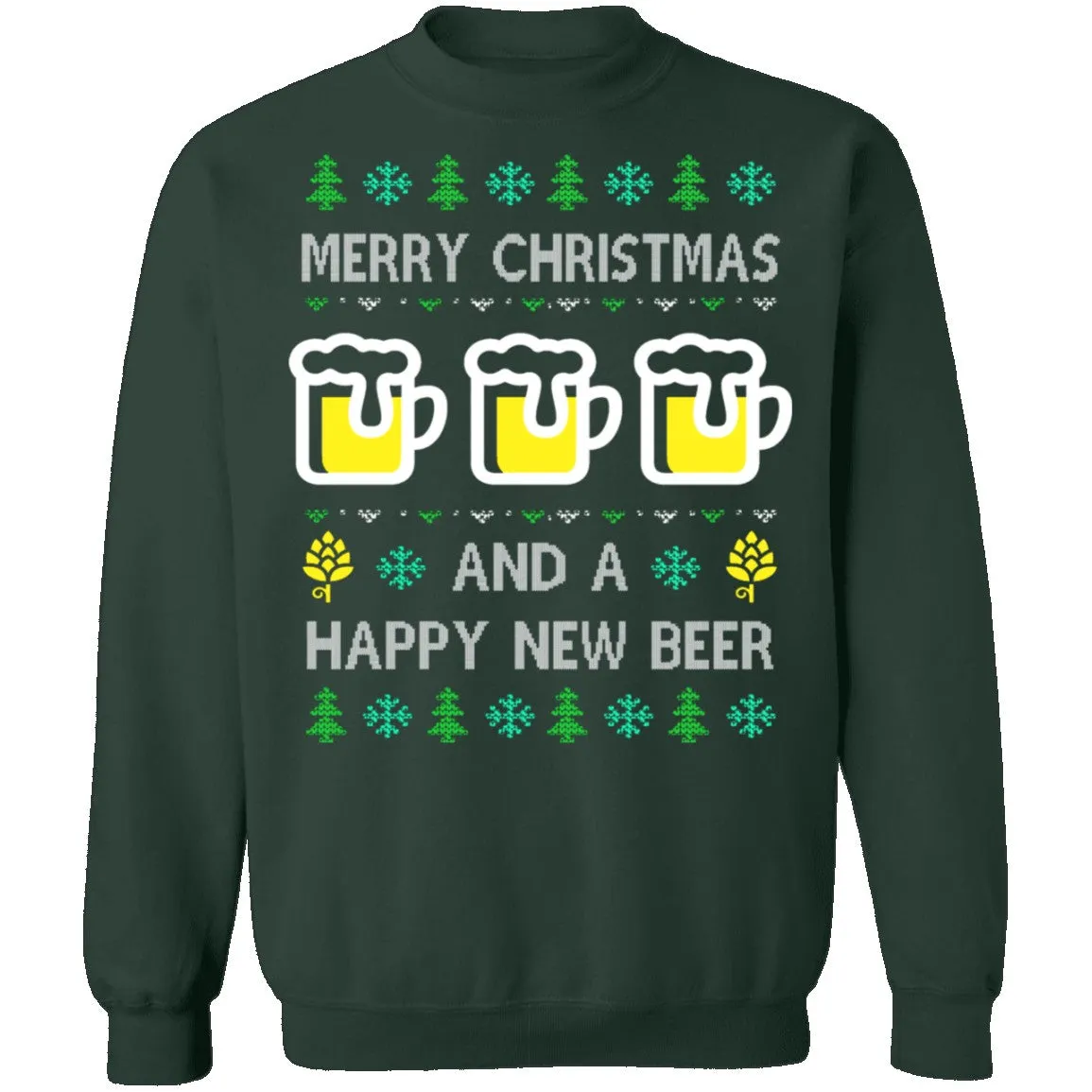 Happy New Beer Ugly Christmas Sweater