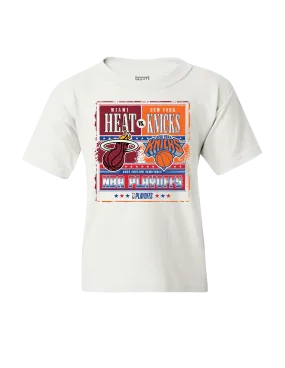 HEAT Vs Knicks White Hot Matchup Youth Tee