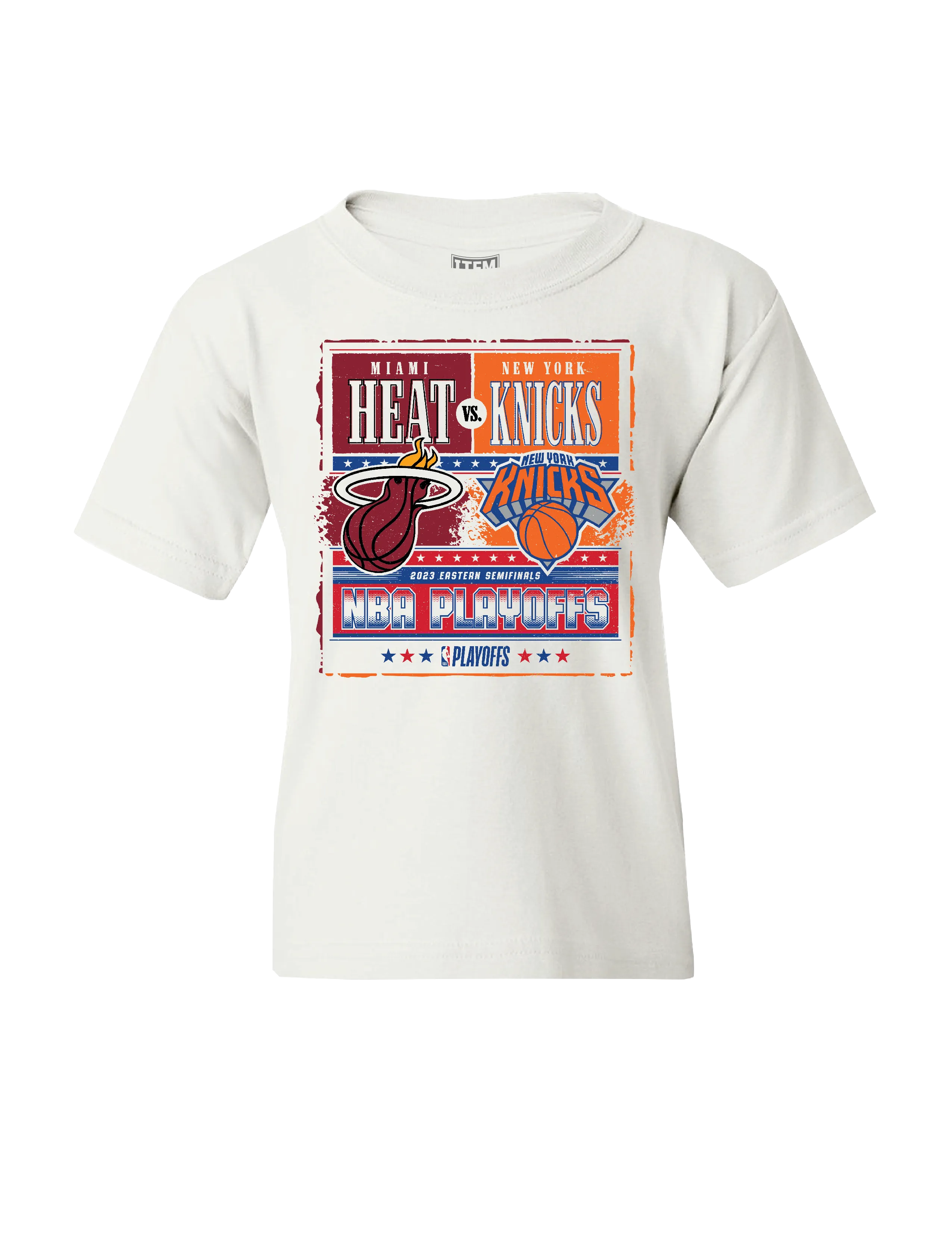 HEAT Vs Knicks White Hot Matchup Youth Tee