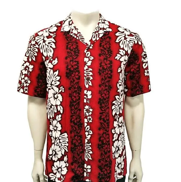 Hibiscus Panel Aloha Shirt