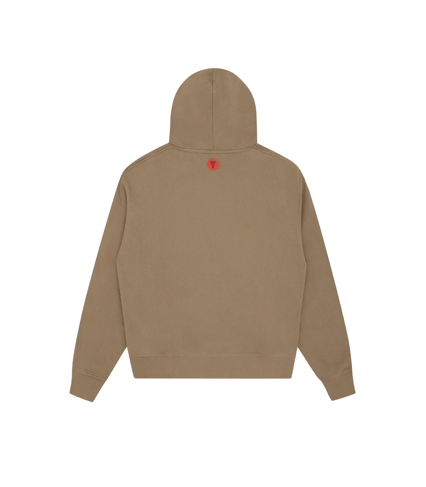 IC SKATEBOARDS EMBROIDERED POPOVER HOOD - BROWN