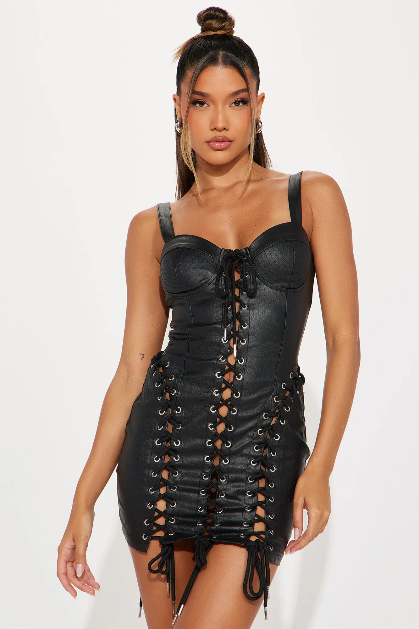 If Looks Could Kill Micro Mini Dress - Black