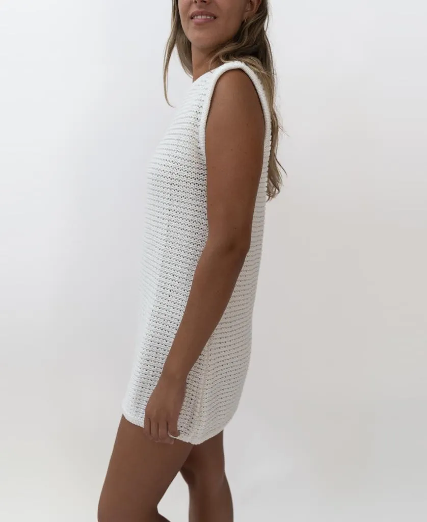 Isla Tank Mini Dress | Off White