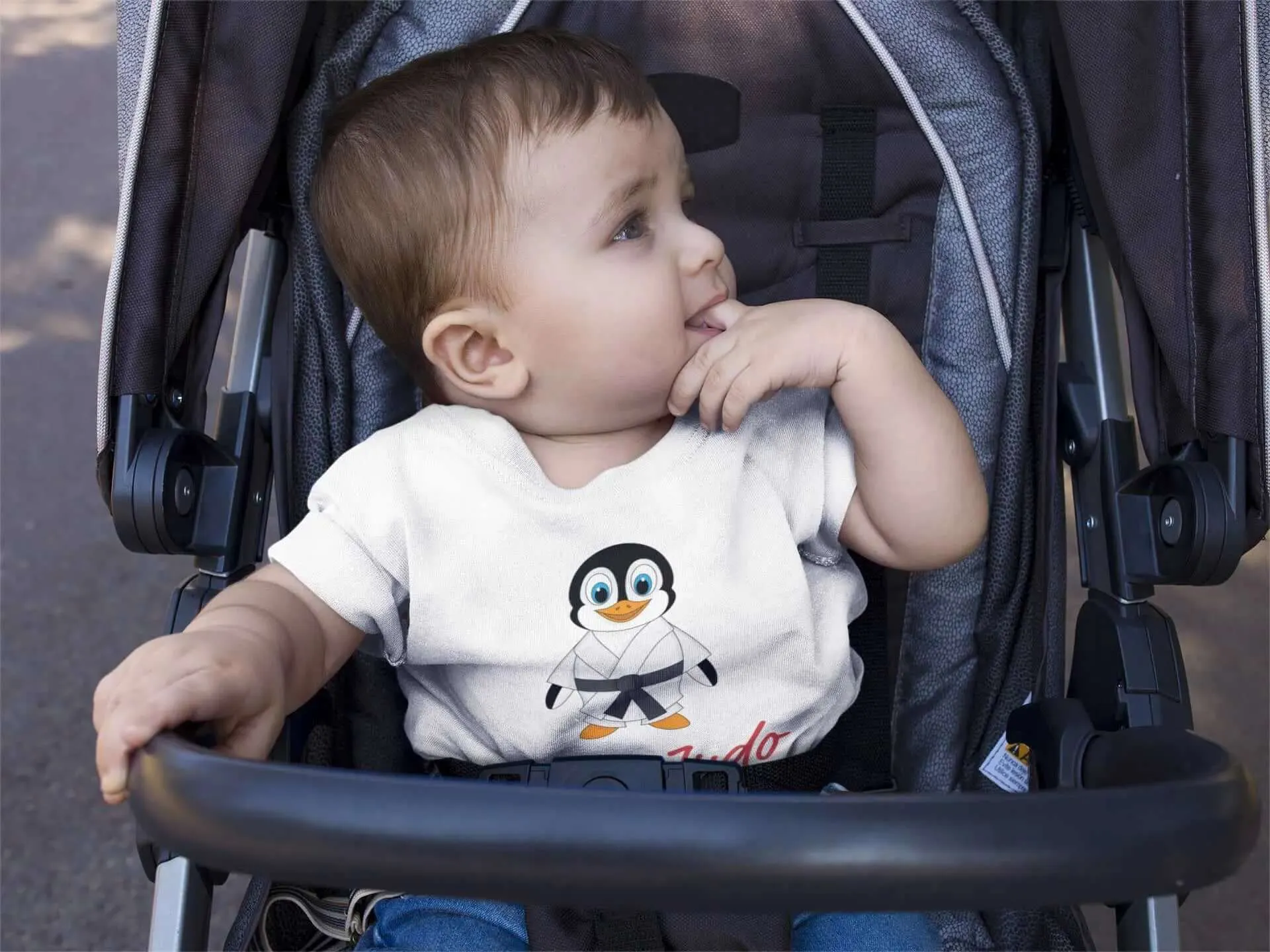 Judo Baby Bodysuit Penguin - I Love Judo