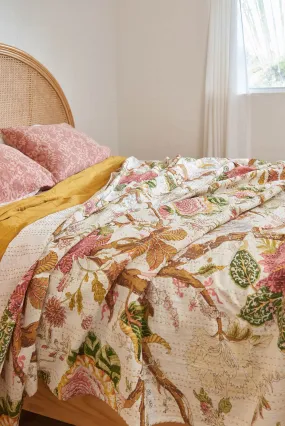 Kantha Quilt Wild Meadow