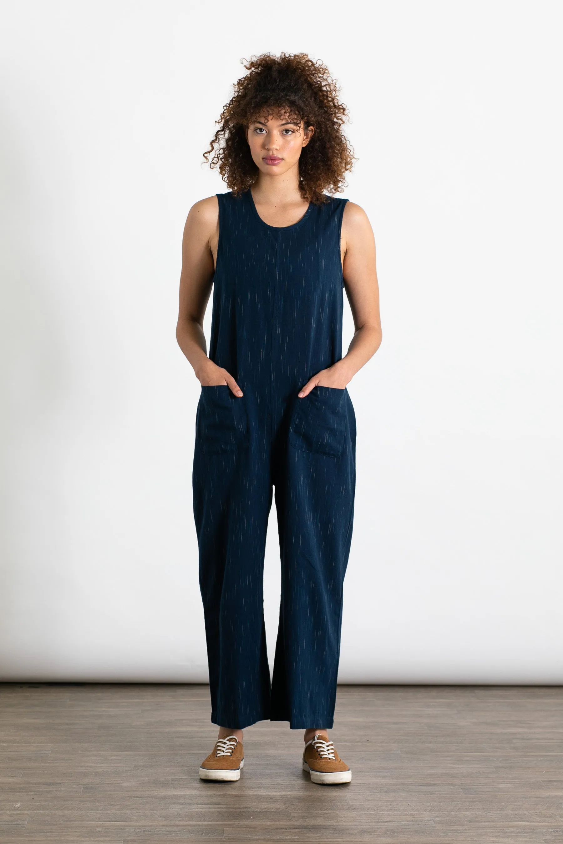 Kay Jumpsuit / Navy Space Dye