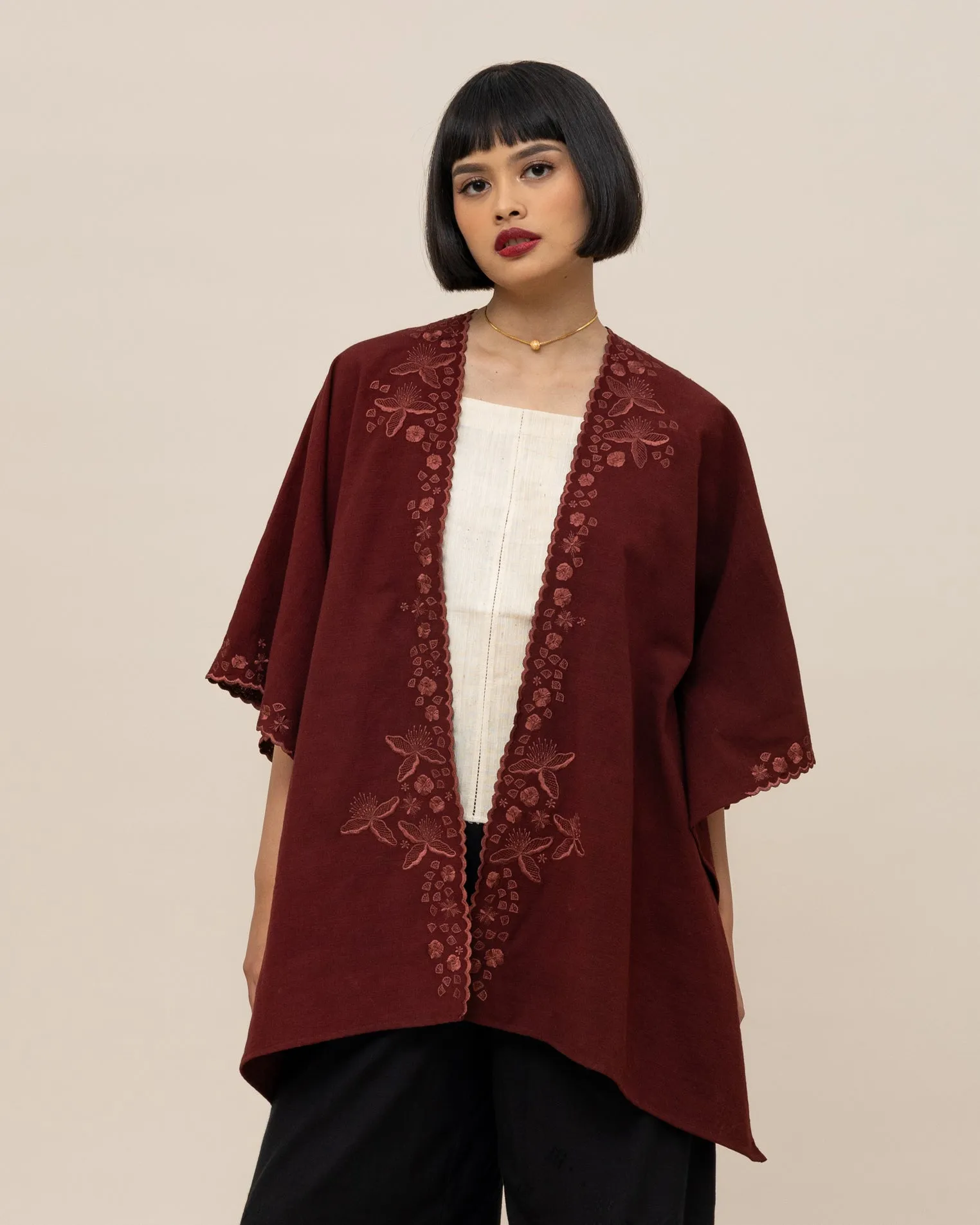 KEMBANG - Embroidered Throw