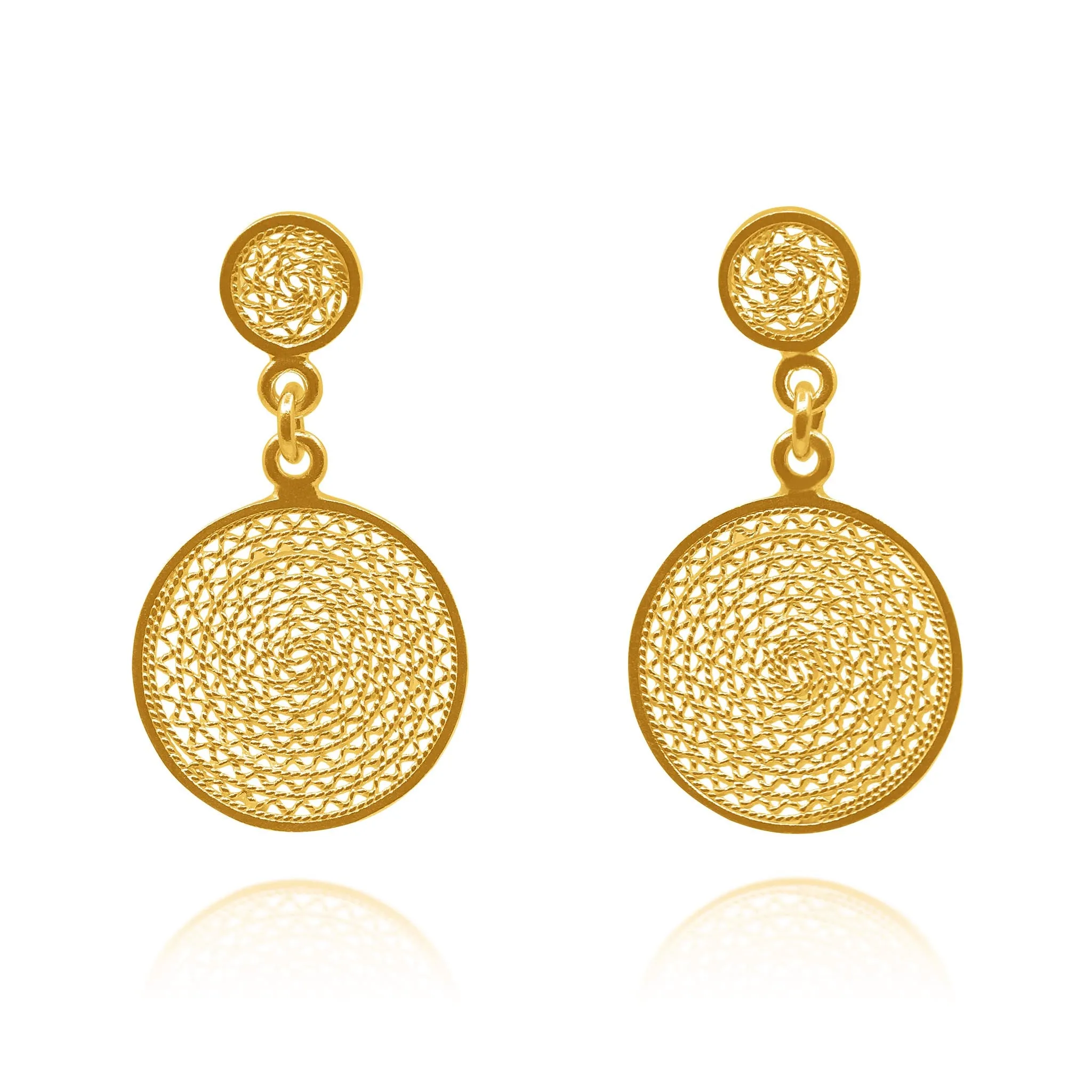 KODA EARRINGS   MELI NECKLACE GOLD SET