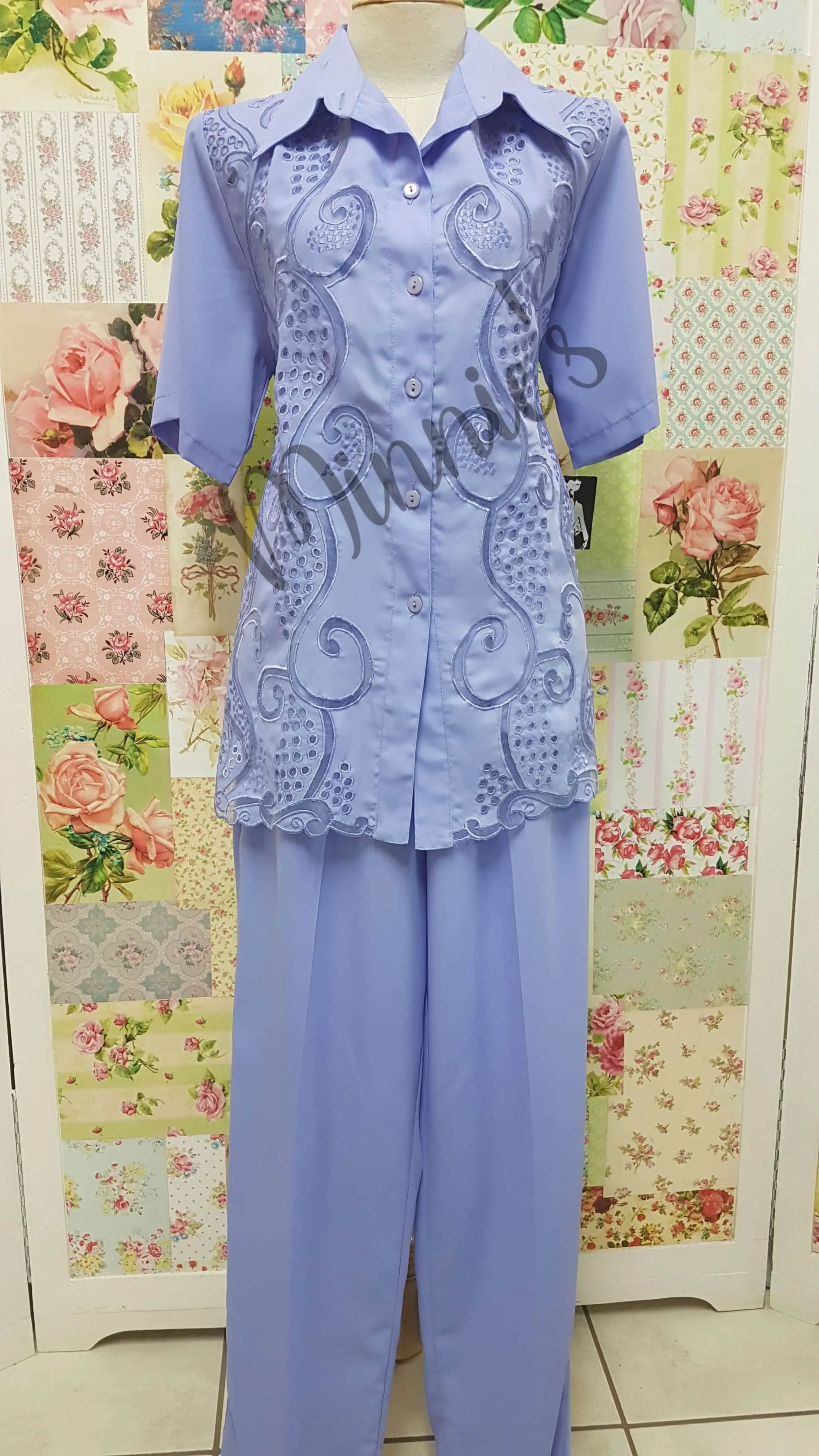 Lavender 3-Piece Pants Set BS062