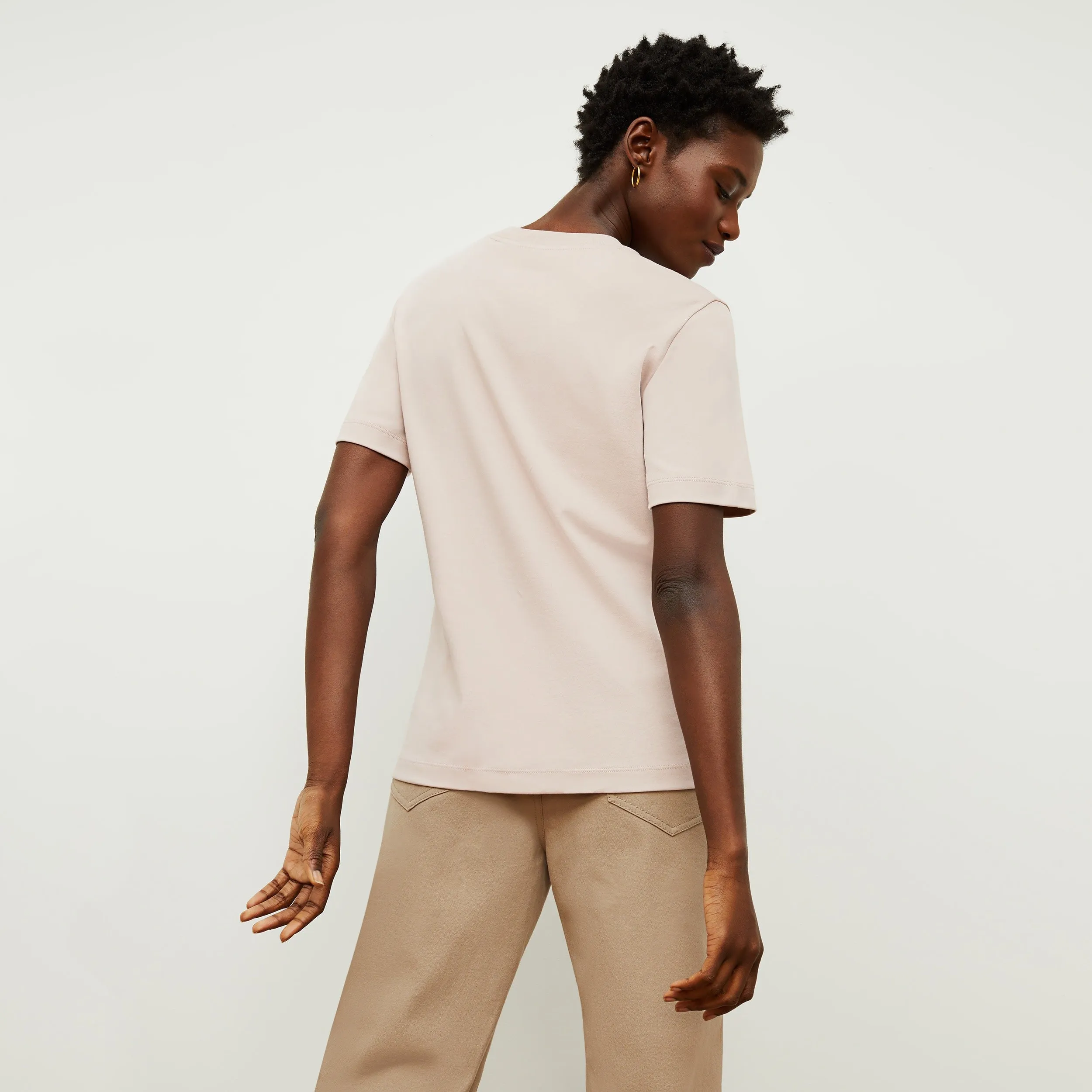 Leslie T-Shirt - Pima Cotton :: Dusty Pink