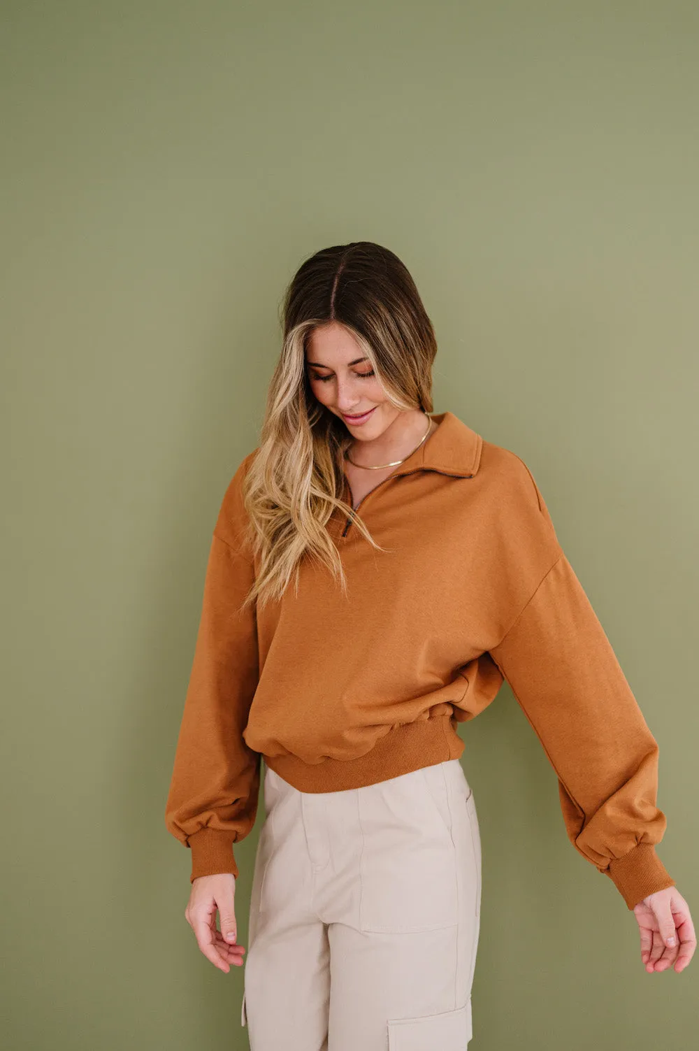 London Sweater in Camel