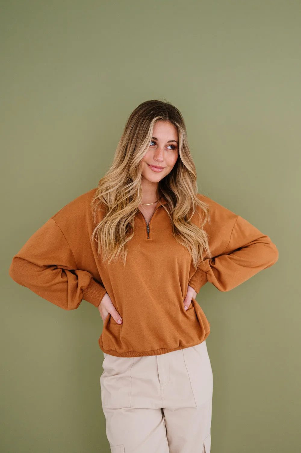 London Sweater in Camel