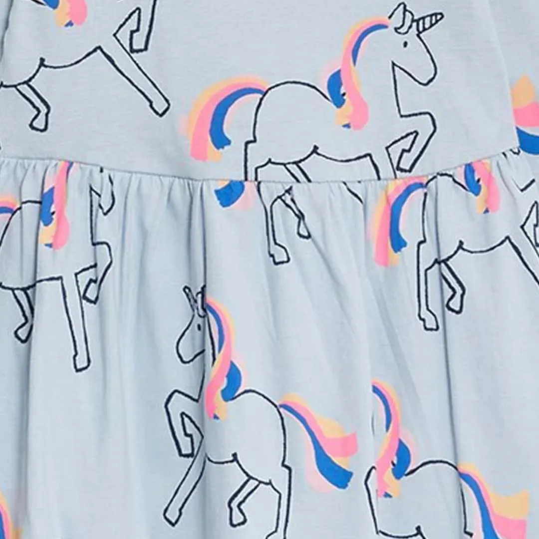 M|&|S Neon Unicorn-UK- Girls Dress