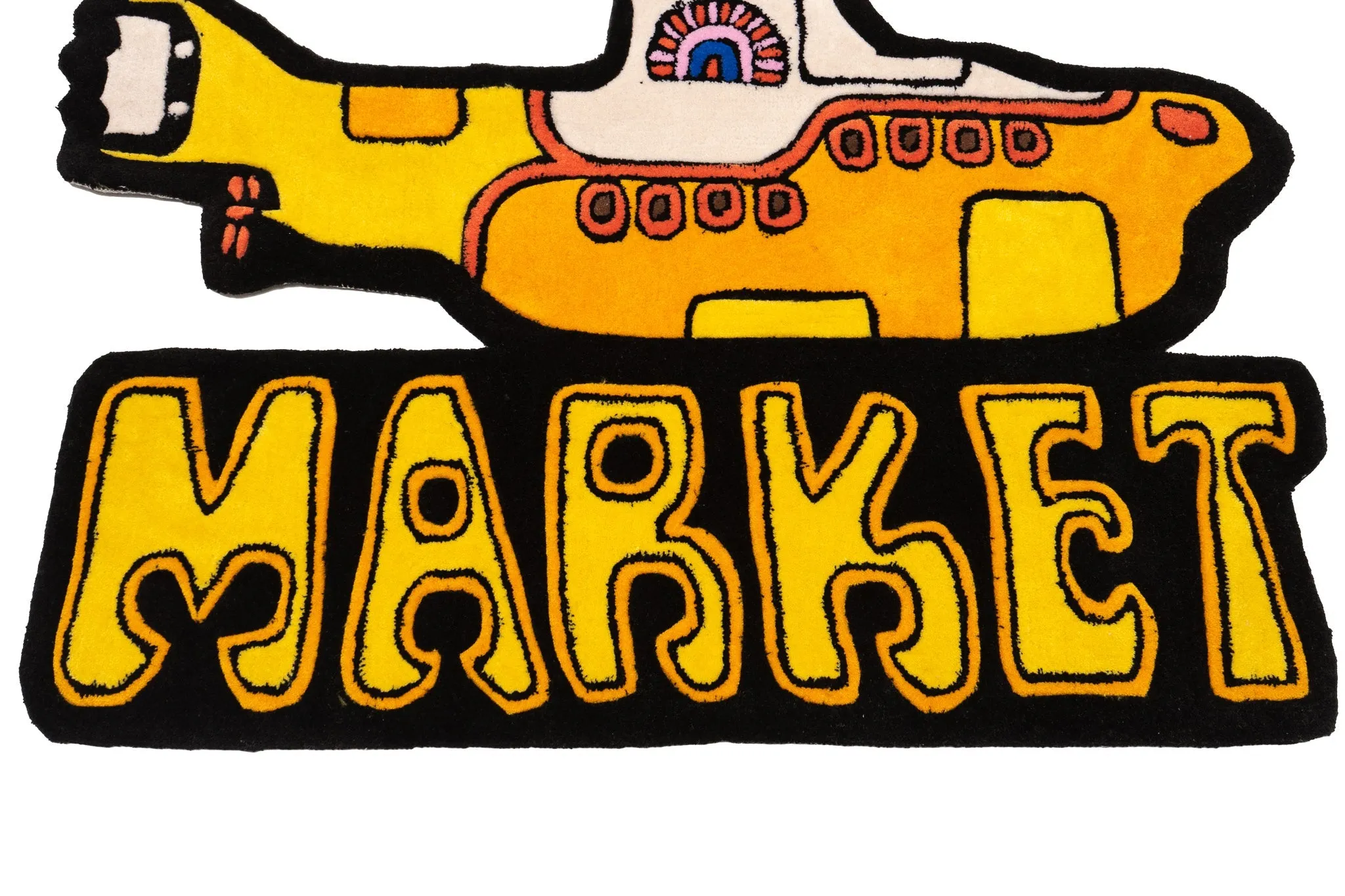 Market Yellow Submarine Plush Rug "Yellow"