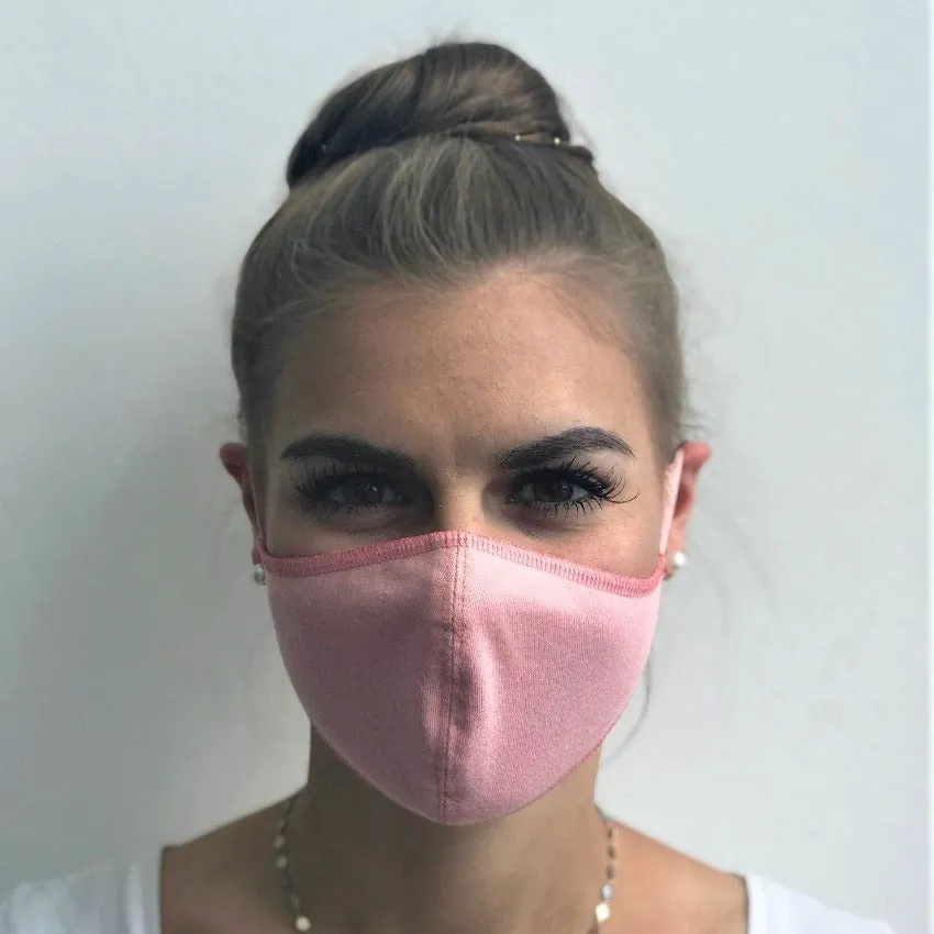 Mask | Oval Slim | Light Rose | 2-Layers | Comfy Cotton