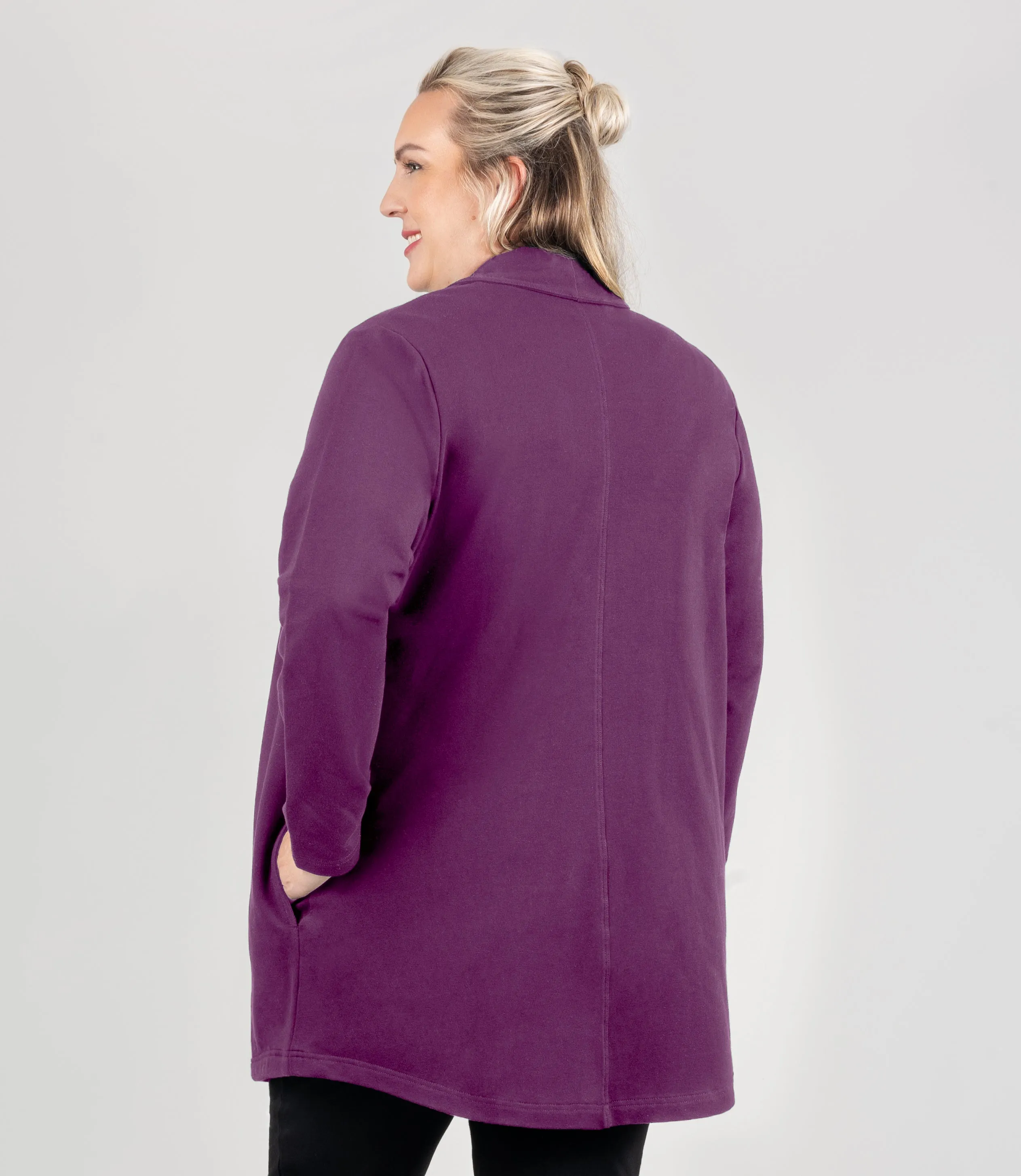 MaVie Cotton Long Wrap Jacket