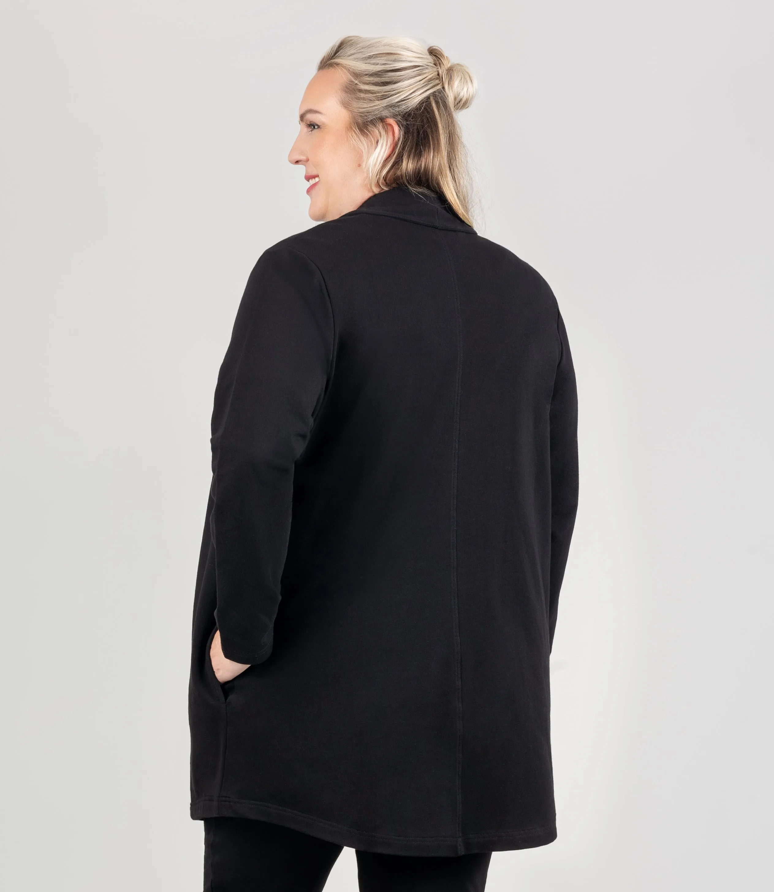 MaVie Cotton Long Wrap Jacket