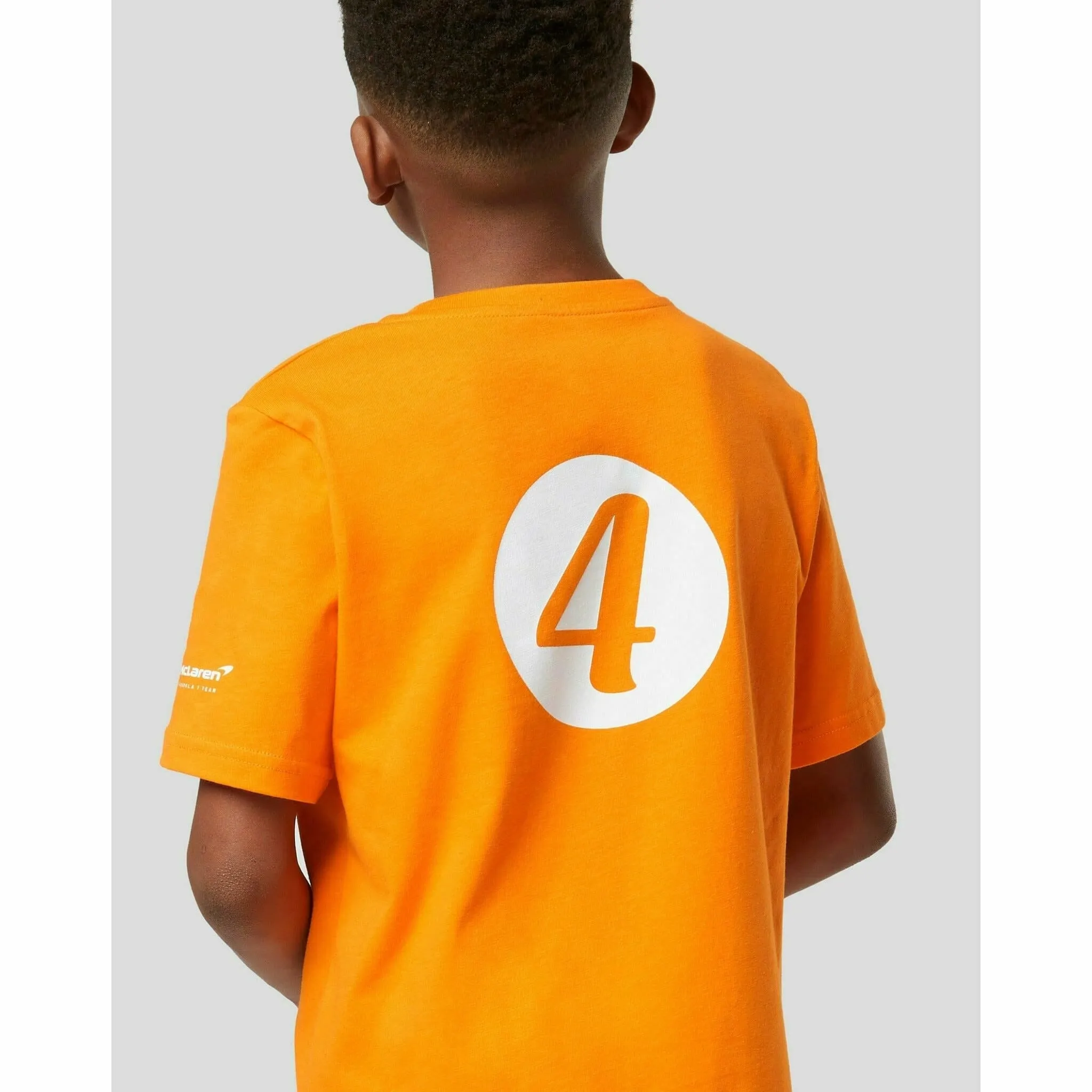 McLaren F1 Special Edition Monaco GP Kids Lando Norris #4 T-Shirt- Youth Orange/Black