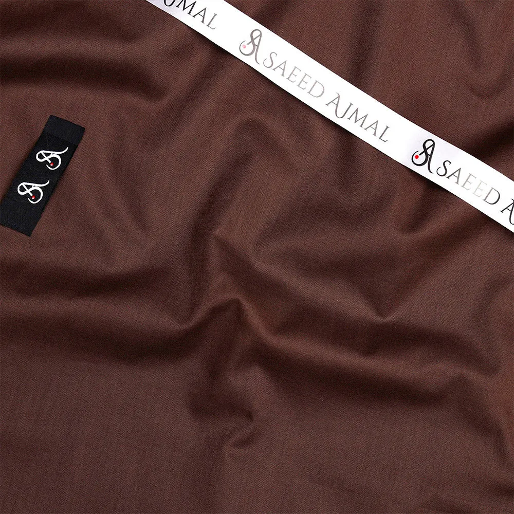 Men Egyptian Cotton Fabric Chocolate