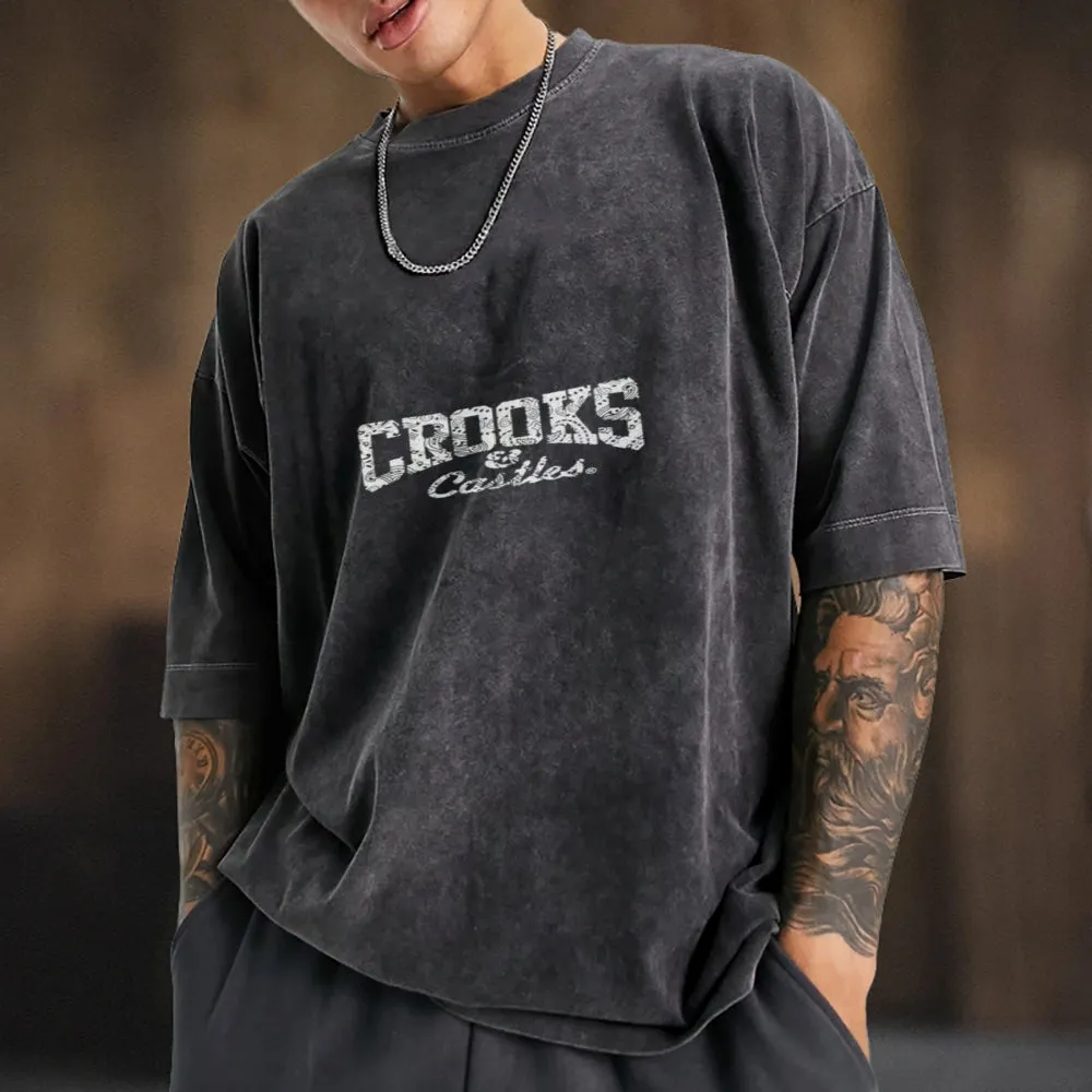 Mens Crooks Print Tee